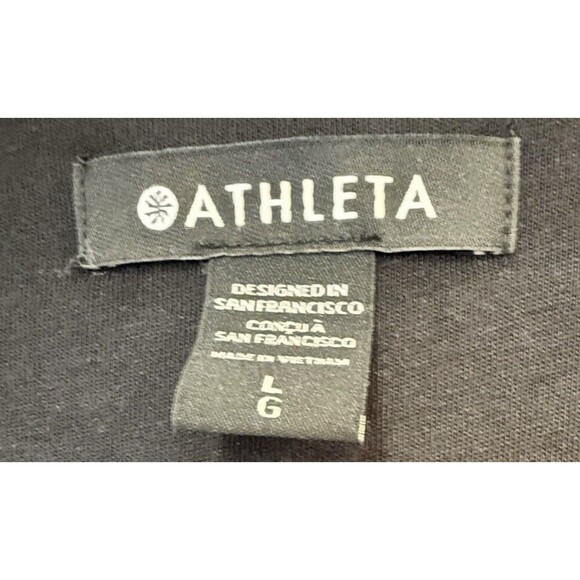 Athleta Della Dress Black L Supima Cotton Modal Blend Sleeveless NWT - Picture 5 of 8